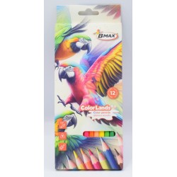 Цветни моливи B-MAX COLOR LANDS 12 цвята Цветни моливи B-MAX COLOR LANDS 12 цвята