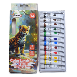 Маслена боя В-МАХ COLOR LANDS 12 цвята 12 мл. тубичка Маслена боя В-МАХ COLOR LANDS 12 цвята 12 мл. тубичка