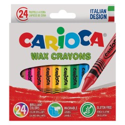 ПАСТЕЛИ CARIOCA Brilliant ИЗМИВАЕМИ 24 ЦВЯТА
