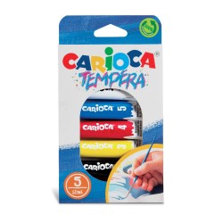 ТЕМПЕРНА БОЯ CARIOCA 5 цвята тубички 12 ml