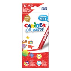 Маслени ПАСТЕЛИ CARIOCA 12 цвята Ф10 мм