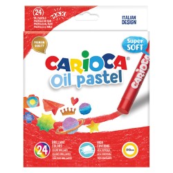 Маслени ПАСТЕЛИ CARIOCA 24 цвята Ф10 мм