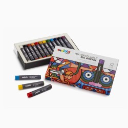 Маслени пастели CARIOCA Plus VAN ORTON Watersoluble Oil 12 цвята