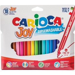ФЛУМАСТЕРИ CARIOCA JOY СУПЕРИЗМИВАЕМИ 18 ЦВЯТА