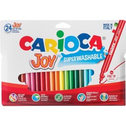 ФЛУМАСТЕРИ CARIOCA JOY СУПЕРИЗМИВАЕМИ 24 ЦВЯТА