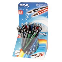ХИМИКАЛКИ CRESCO STAR metal  - CLICK 36 БРОЯ