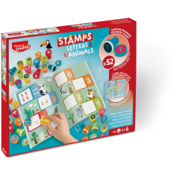 Maped Creativ комплект печати 52 части Животни и Азбука - Alphabet and Animals 3+