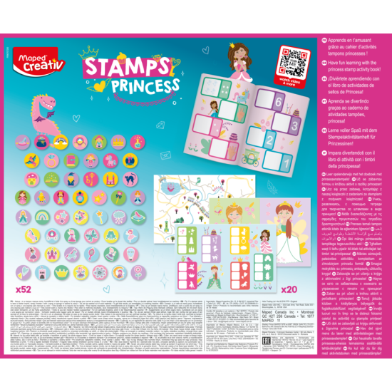 Maped Creativ комплект печати 52 части Принцеса - Princess 3+ Maped Creativ комплект печати 52 части Принцеса - Princess 3+