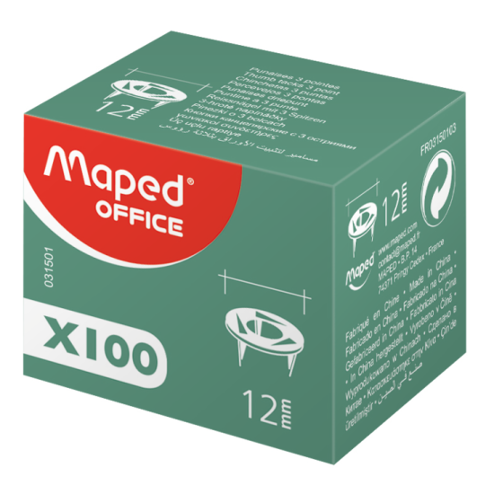 КАБЪРИ MAPED 3 ВЪРХА 12 ММ 100 БР