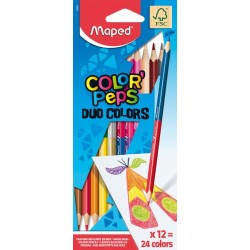 ЦВЕТНИ МОЛИВИ MAPED COLOR'PEPS DUO 12=24 ЦВЯТА