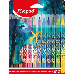 Флумастери MAPED COLORPEPS DRAGON 12 цвята