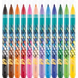 Флумастери MAPED COLORPEPS DRAGON 12 цвята