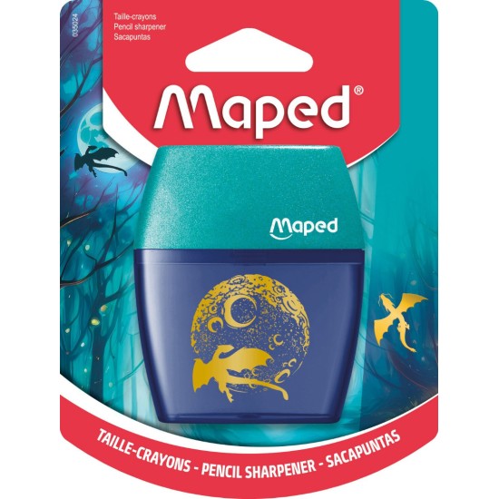 Острилка MAPED ШЕЙКЪР DRAGON двойна 1бр.бл.