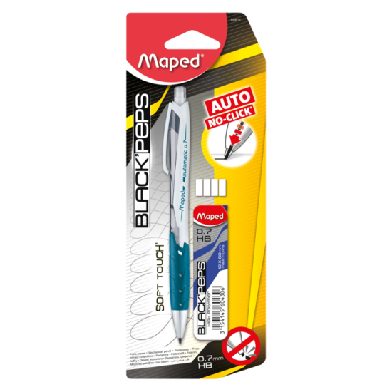 АВТОМАТИЧЕН МОЛИВ MAPED AUTOMATIC 0.7 + графити 0,7 + 4 гуми