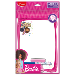 Бяла дъска  BARBIE к-т с маркер и гъба