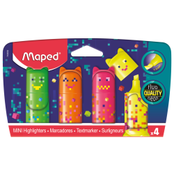 Текст маркери Maped FLUO PEPS MINI PIXEL PARTY 4 бр.бл. 