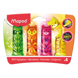 ТЕКСТ МАРКЕРИ MAPED FLUO PEPS MINI FRIENDS 4 ЦВЯТА