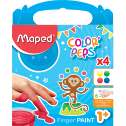 БОЯ MAPED EARLY AGE ЗА РИСУВАНЕ С ПРЪСТИ 4 цв. х 80ml