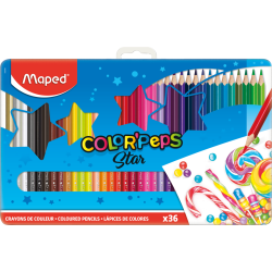 Цветни моливи Maped Color'Peps 36 цвята метална кутия