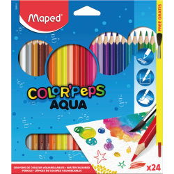 АКВАРЕЛНИ ЦВЕТНИ МОЛИВИ MAPED COLOR'PEPS 24 ЦВЯТА 
