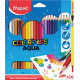 АКВАРЕЛНИ ЦВЕТНИ МОЛИВИ MAPED COLOR'PEPS 24 ЦВЯТА 