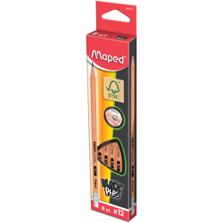 ГРАФИТНИ МОЛИВИ BLACK`PEPS B + ГУМА КУТИЯ 12 БРОЯ