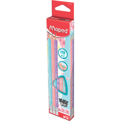 ГРАФИТНИ МОЛИВИ BLACK`PEPS PASTEL HB + ГУМА КУТИЯ 12 БРОЯ