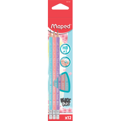 ГРАФИТНИ МОЛИВИ BLACK`PEPS PASTEL HB + ГУМА КУТИЯ 12 БРОЯ