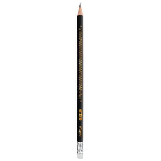 ГРАФИТНИ МОЛИВИ BLACK`PEPS DECO HB + ГУМА КУТИЯ 12 БРОЯ