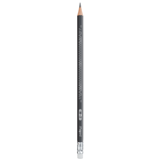 ГРАФИТНИ МОЛИВИ BLACK`PEPS DECO HB + ГУМА КУТИЯ 12 БРОЯ