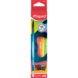 ГРАФИТНИ МОЛИВИ BLACK`PEPS ENERGY HB + ГУМА КУТИЯ 12 БРОЯ