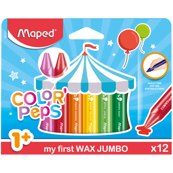 Детски пастели Maped COLOR` PEPS EARLY AGE NEW 12 цвята