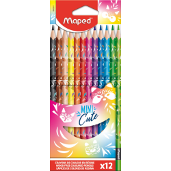 Цветни моливи Maped Color'Peps Mini Cute 12 цвята