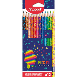 Цветни моливи MAPED COLOR PEPS PIXEL PARTY 12 цвята