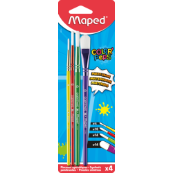 КОМПЛЕКТ ЧЕТКИ MAPED 3 ВИДА КРЪГЛИ 4,10,14 - 1 ПЛОСКА 14 