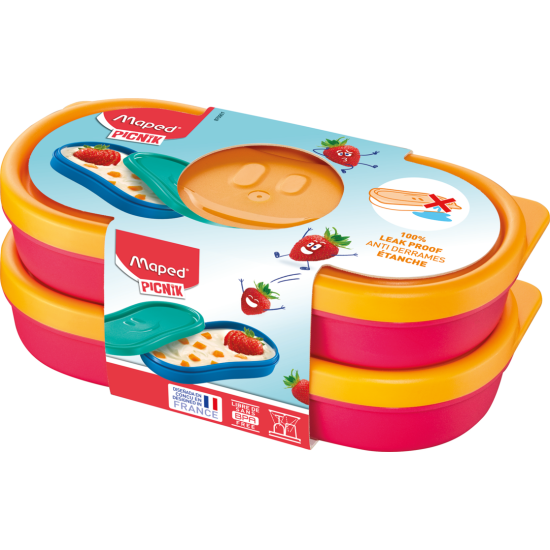 КУТИЯ MAPED CONCEPT KIDS снакс 2х150 мл ЧЕРВЕНА
