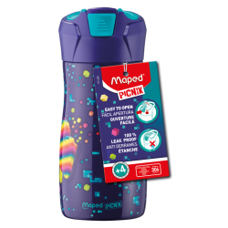 Бутилка MAPED CONCEPT KIDS метална бутилка PIXEL PARTY 430 мл
