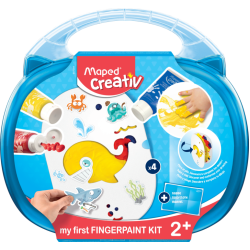 КОМПЛЕКТ MAPED EARLY AGE Моя първи комплект за РИСУВАНЕ С ПРЪСТИ 10 части 2+