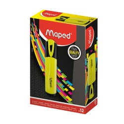 ТЕКСТ МАРКЕРИ MAPED FLUO PEPS ЖЪЛТ 12 БРОЯ КУТИЯ ТЕКСТ МАРКЕРИ MAPED FLUO PEPS ЖЪЛТ 12 БРОЯ КУТИЯ