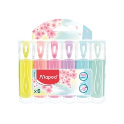 ТЕКСТ МАРКЕРИ MAPED FLUO PEPS PASTEL 6 ЦВЯТА ТЕКСТ МАРКЕРИ MAPED FLUO PEPS PASTEL 6 ЦВЯТА