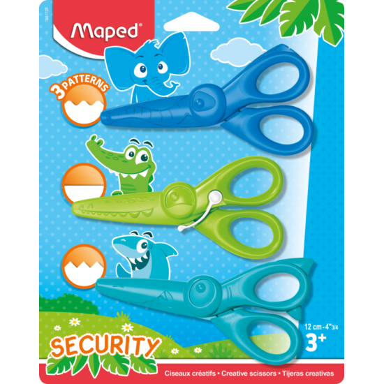 НОЖИЦА MAPED KIDI CRAFT 12 СМ 3 БРОЯ
