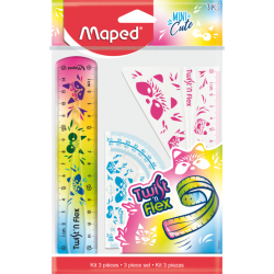 КОМПЛЕКТ ЗА ЧЕРТАНЕ MAPED TWIST'N'FLEX MINI CUTE 15 СМ