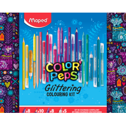 КОМПЛЕКТ ЗА ОЦВЕТЯВАНЕ MAPED GLITTER 31 ЧАСТИ 