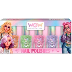 WOW GENERATION ЛАК ЗА НОКТИ NAIL POLISH PACK 5бр. 4+