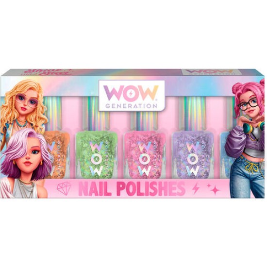WOW GENERATION ЛАК ЗА НОКТИ NAIL POLISH PACK 5бр. 4+ WOW GENERATION ЛАК ЗА НОКТИ NAIL POLISH PACK 5бр. 4+