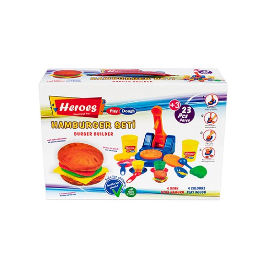 Play Dough КОМПЛЕКТ ХАМБУРГЕР 23 ЧАСТИ