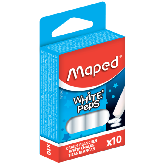 БЕЛИ ТЕБЕШИРИ MAPED безпрахови 10 БРОЯ 