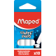 БЕЛИ ТЕБЕШИРИ MAPED безпрахови 10 БРОЯ 