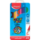 Цветни моливи Maped Color'Peps 12 цвята метална кутия