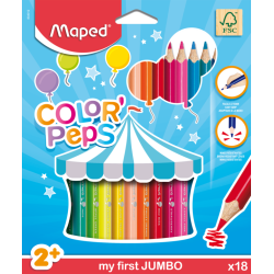 Цветни моливи Maped Color'Peps Early age FSC 18 цвята